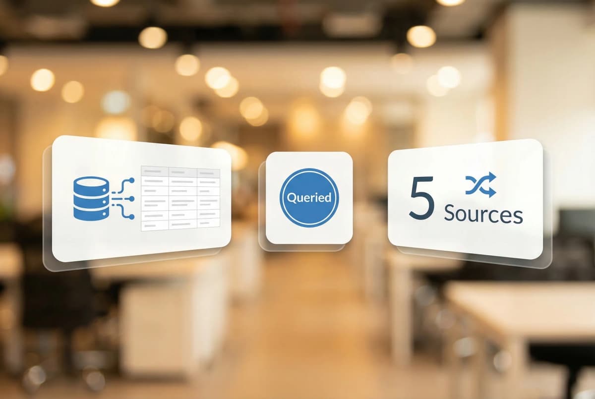 Database extraction diagram showing records being pulled from legacy systems and mapped to modern cloud database schema