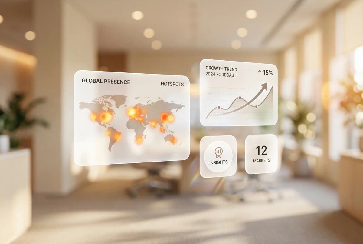 Market research data collection showing pricing data aggregated across multiple marketplaces with trend analysis and competitor benchmarking