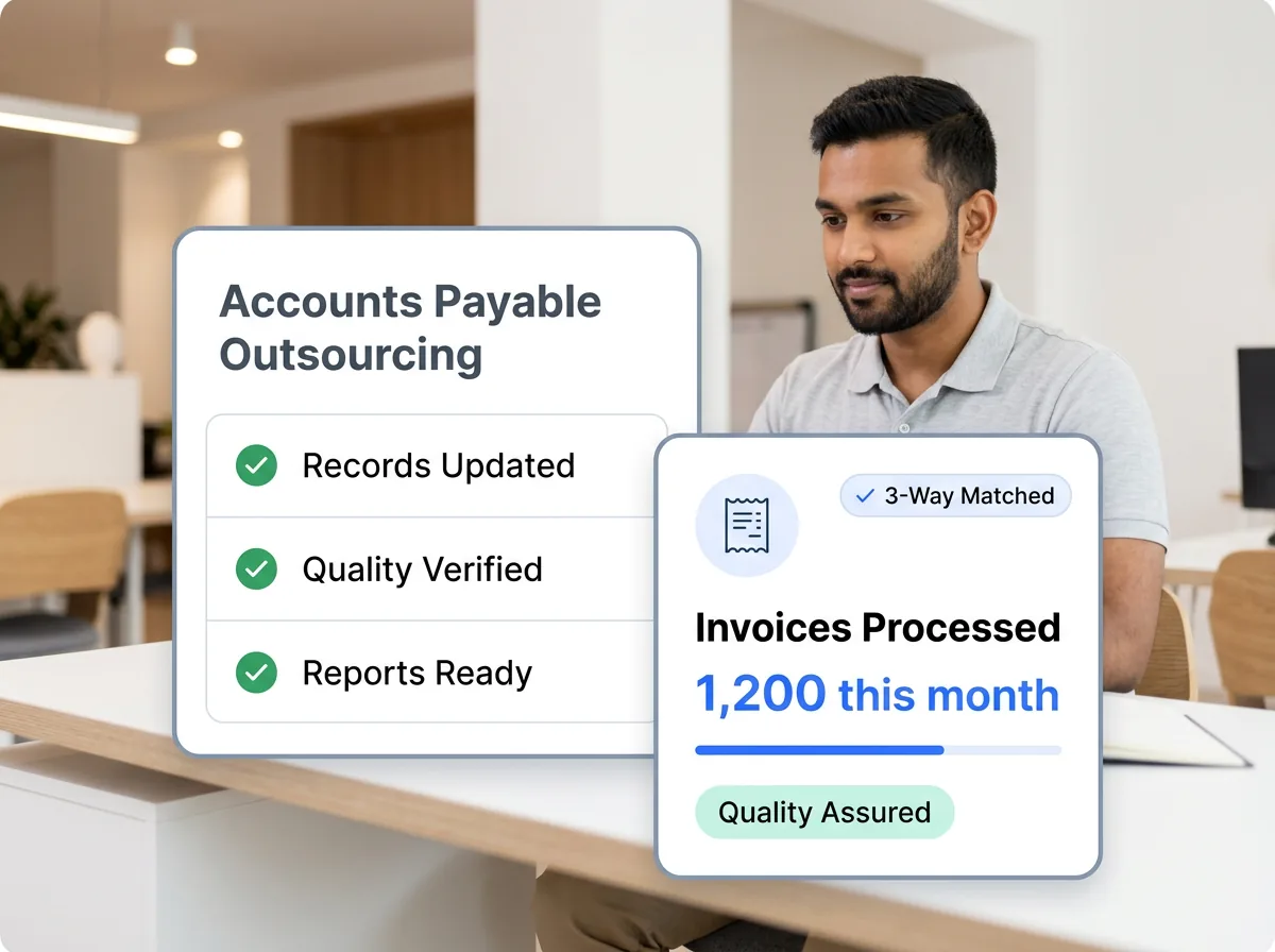 Accounts payable processing dashboard showing invoice queue, approval workflow, and payment scheduling