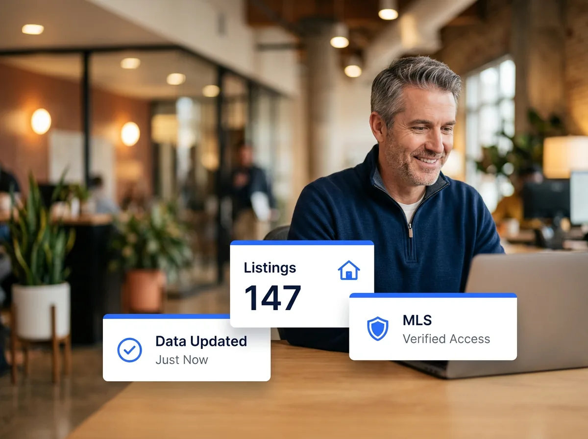 Acelerar real estate operations team managing property listings, MLS data entry, and transaction processing