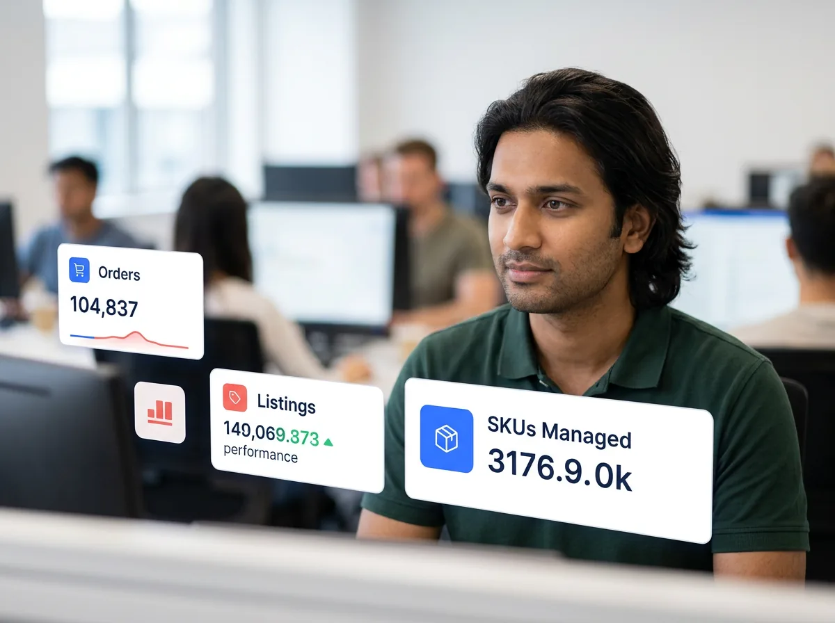 Acelerar retail and e-commerce operations team managing product catalogs and order processing