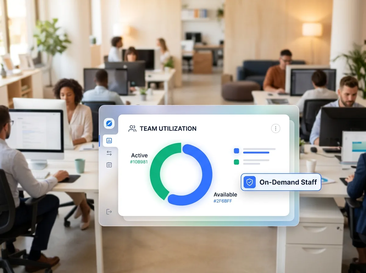 Staffing operations team scaling rapidly for seasonal hiring surges and mass recruitment